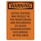 Signmission OSHA Warning Sign, 10" Height, Rigid Plastic, Audio Conversations May Be Recorded, Portrait OS-WS-P-710-V-13604 - alternate 1